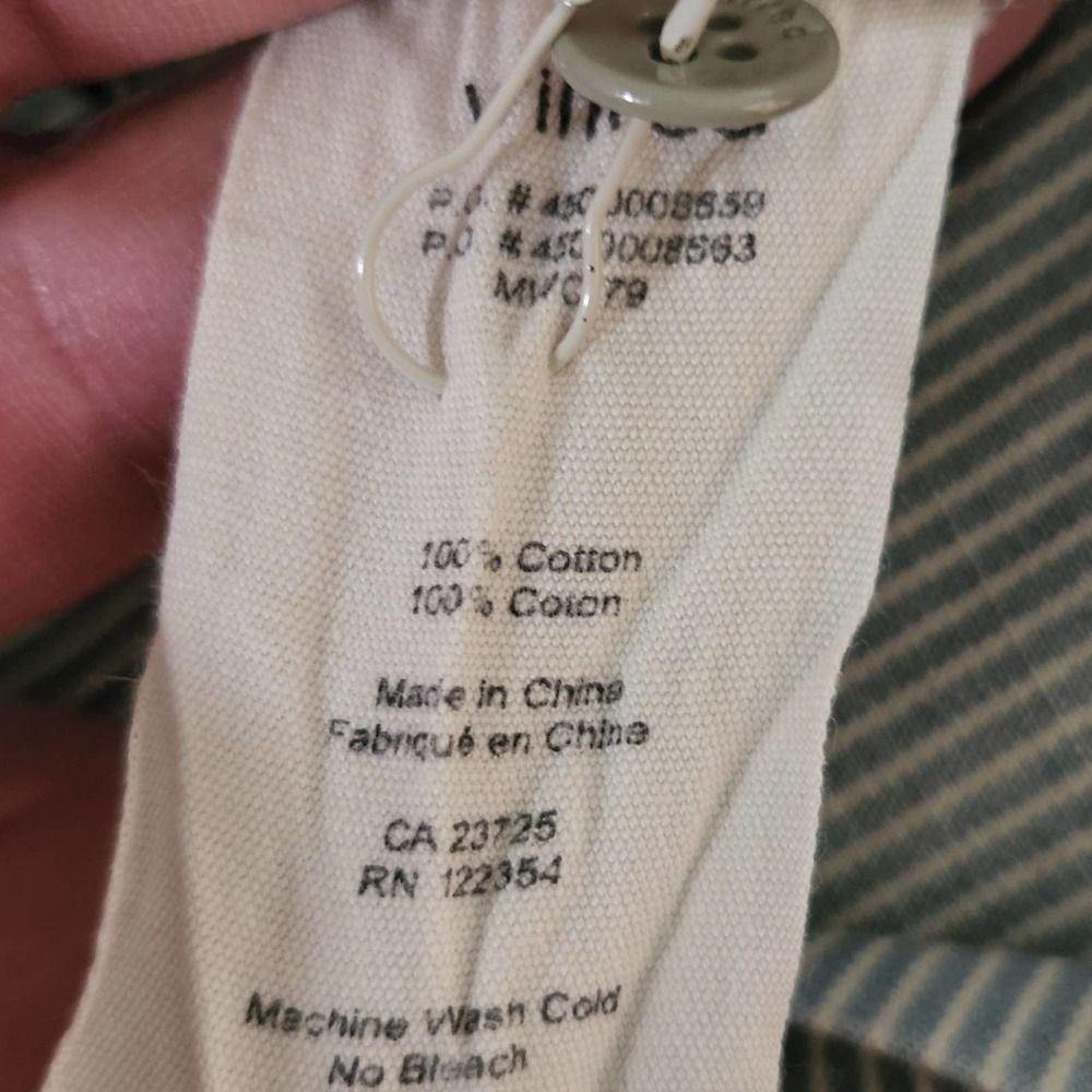 Aritizia Wilfred Green & White Stripe Mini Dress Halter Junior's Size 0 - Picture 10 of 10